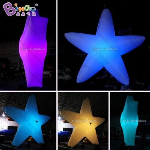 Personalized 2m/3m/4m led inflatable star / giant inflatable star / inflatable air star balloon toys