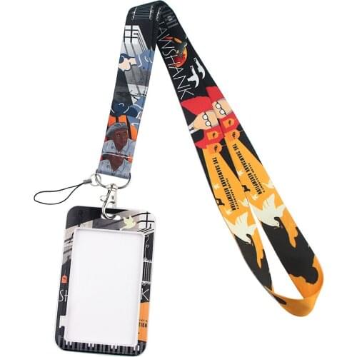 E2927 Cartoon Lanyard Keychain keys Badge ID Mobile Phone Rope Kids Gifts Lanyard With Card Holder Cover