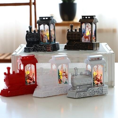 Christmas Decorations For Home Lantern Led Candle Tea Light Candles Xmas Tree Ornaments Santa Claus Elk Lamp New Year Gift