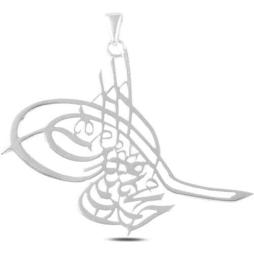 Silver 925 Sterling Ottoman Monogram Pendant