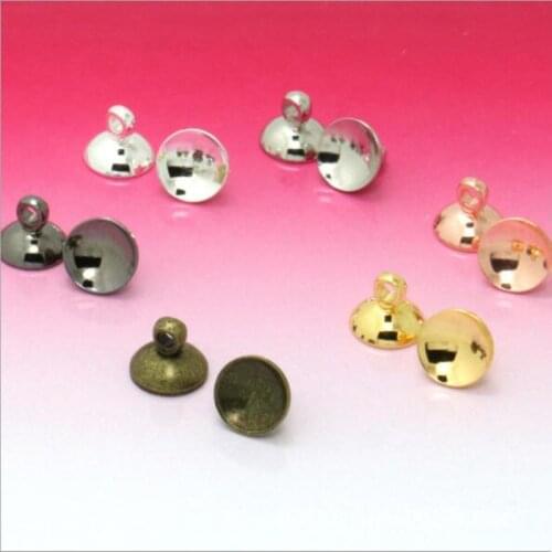 50pcs/lot 6/8mm Copper Bead Caps Fitting Round Beads Pendants For Diy Jewelry Making Finding Necklace Accessories