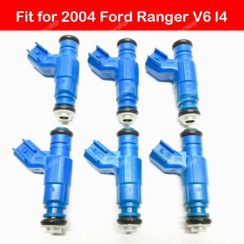6pcs OEM Bosch Fuel Injector fit for FORD RANGER 2004 XLT 2.3L l4 3.0L 4.0L V6 GAS