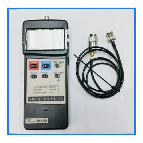 VB-8220 LUTRON Acceleration:200m/s^2,Velocity:200mm/s,2mm (p-p) Displacement , Vibration Meter