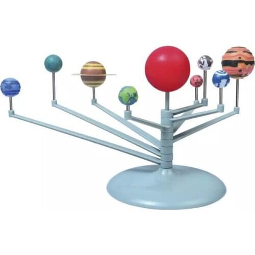 [Funny] Education toys learning DIY planet Solar System Planetarium puzzle toy Assemble, paint and learn Teaching props model