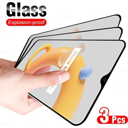 3Pcs Full Cover Phone Tempered Glass Screen Protector For OPPO Realme C11 2021 Protective Glas Film For Realmy Realmi C 11 6.52"