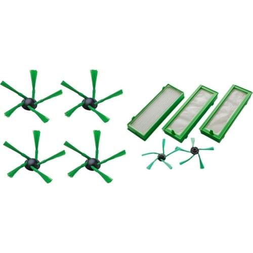 1 Set Side Brushes for Vorwerk Kobold Vacuum Cleaner & 1 Set for VR300 Vacuum Robots HEPA Filters Side Brushes