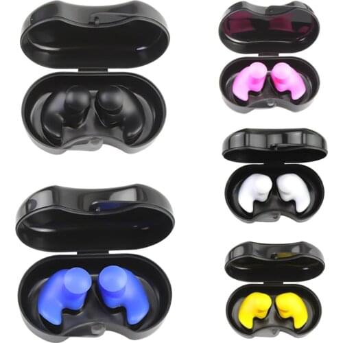 1 Pair Surfing Swimming Earplugs Waterproof Nose Clips Soft Silicone Ear Plugs Swimmer Diving Ears Protector Water Insulation