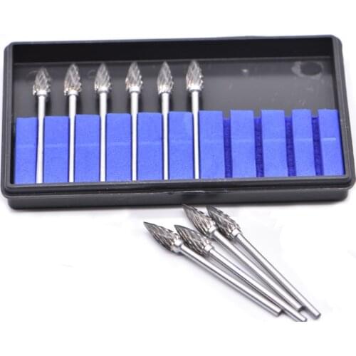 10pcs G5 Dental Grinding Heads Dentistry Equipment Tungsten Steel Carbide Burs Drills Teeth Polishing & Smoothing Dentist Tools