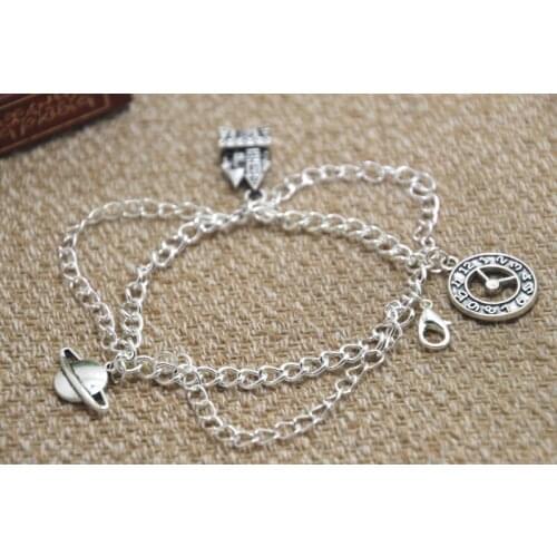 12pcs Rocky Horror Show inspired charm bracelets Riff Raff themed charm bracelet silver adjustable