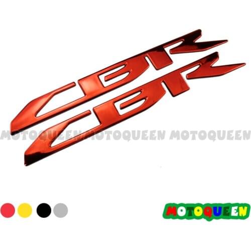 2X Motorcycle Chrome 3D Raised Stickers Decals Emblem For HONDA CBR 150 250R 300R 400R 500R 500X 600RR 1000RR RR 650R 650F ABS