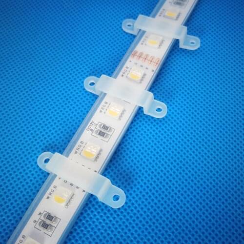 50pcs 8mm/10mm/12mm/15mm/20mm LED Strip Clip Connector Tube Waterproof IP67 RGBW RGB LED Strip Buckle Led strip fixer