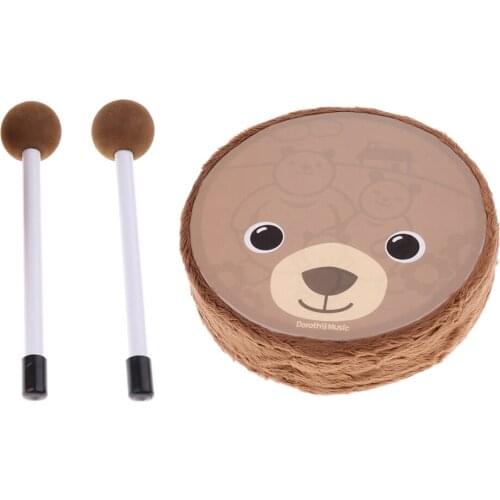 Wooden Toy Drum Ragalos for Boys Percussion Musical Instrument