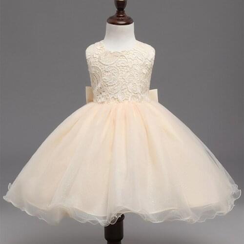 Childrens bow dresses for girls