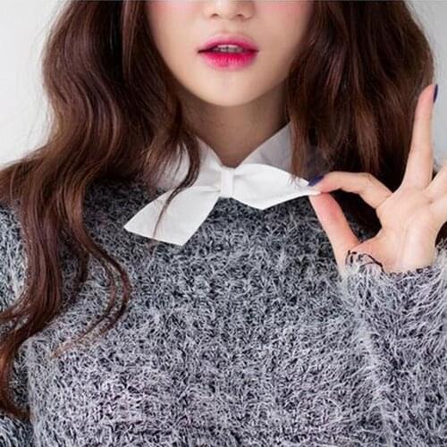 2017 Early spring embroidery false decoration Exclusive Sweet Collar Fancy original limited edition beautiful white Collar Shirt