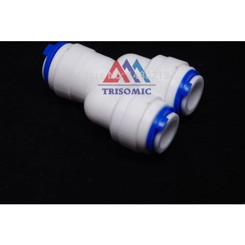 3/8" -3/8"-3/8" Push Fitting Type Y quick connection RO Water Connector Aquarium Water Filter Reverse Osmosis System