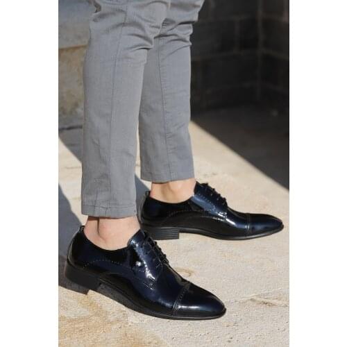 Ayakland P201 Japanned Leather 100 Leather Classic Men 'S Shoes