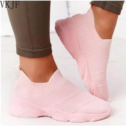 Women Sneakers Casual Shoes Comfortable Mesh Lace-Up Ladies Sport Shoes Wedges Chunky Womens Vulcanized Shoes Females Sneakers