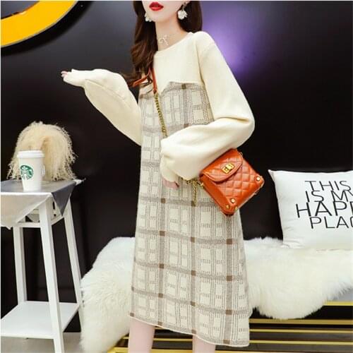 Модные платья в клетку LLLmwybiao China At AliExpress