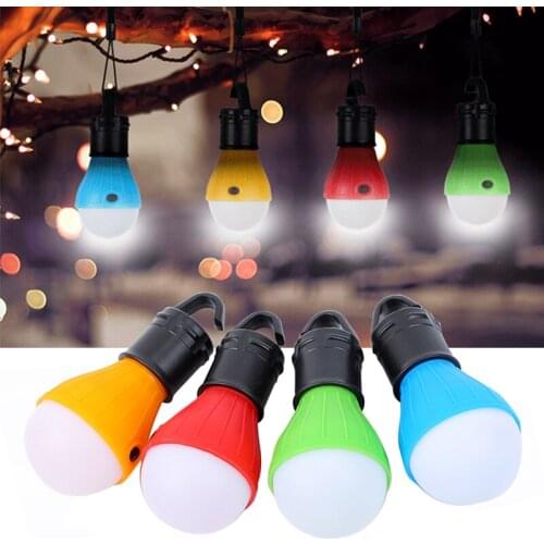 Mini Led Bulb Camping Lantern Portable Emergency Outdoor Tent Light Handy Hook Torch Waterproof Camping Light For Fishing