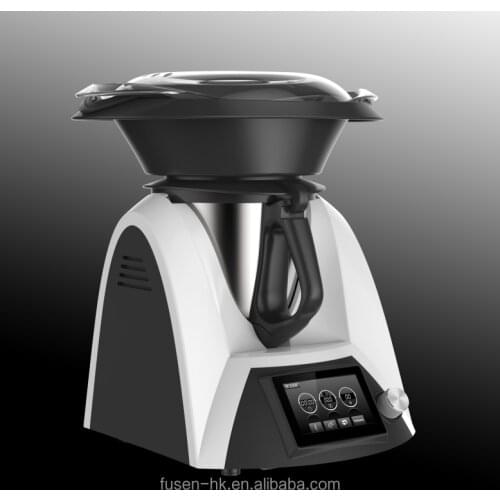 Multi-function cooking machine food processor with colored screen and knead dough functions