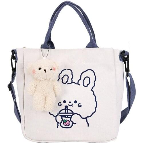 TopFight 2021 New Handbags Shopping Canvas Diagonal Cross Bag Square Crossbody Bag Female Mini Canvas Bags Solid Color Purse