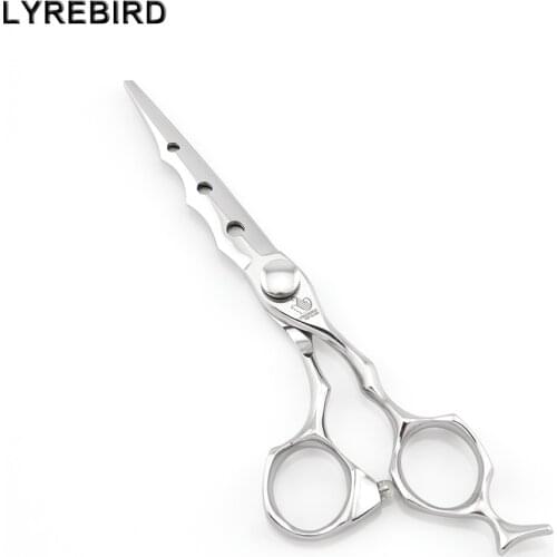 Hair cutting scissors 6 INCH hair shears sword blade fishtail tail pin JAPAN 440C FT21 Lyrebird TOP CLASS 10PCS/LOT NEW
