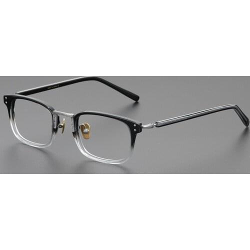 Acetate glasses frame men Vintage square Designer optical eyewear Myopia reading women prescription clear eyewear