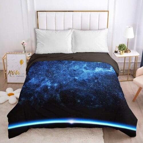 Galaxy Duvet cover Quilt/Blanket/Comfortable Case Double King Bedding 240*220 240x260 Black for Home starlight