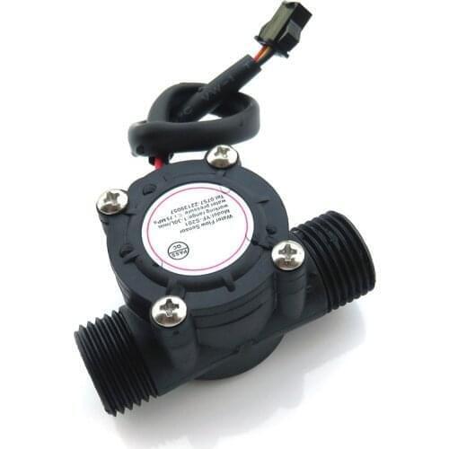 3/4" DC 5-18V Water Flow Sensor Flowmeter Hall Flow Sensor Water Control Liquid Flow 1-60L/min 2.0MPa Sensor Switch