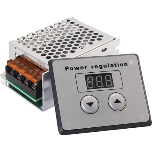 SCR Voltage Regulator Dimmer 4000W 220V AC Power Regulator Electric Motor Speed Controller Thermostat for Small Motors