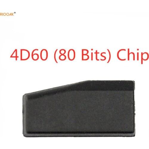 RIOOAK 50pcs 4D60 80 Bits Blank Chip TP06 Auto Carbon Car Key Transponder Chip ID60 80Bit for ford for Nissan for Kia Toyota