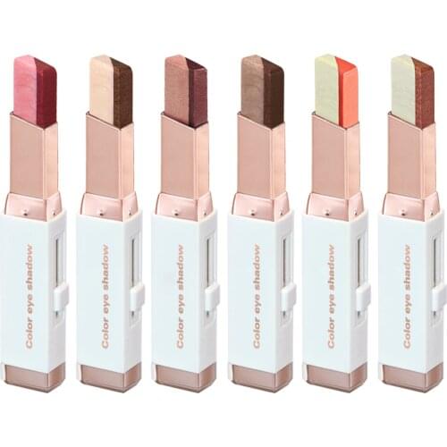 Gradient Two-color Eye Shadow Stick Glitter Makeup Stick Waterproof Eyeshadow for Women MPwell