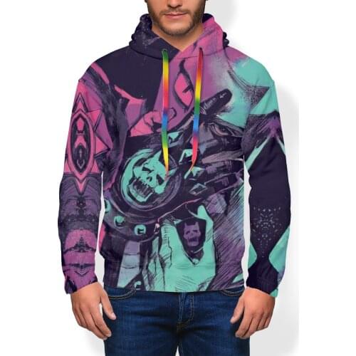 Jojo Hoodie Killer Queen Hoodies Mens Black Pullover Hoodie Polyester Big Popular Outdoor Long Length Hoodies