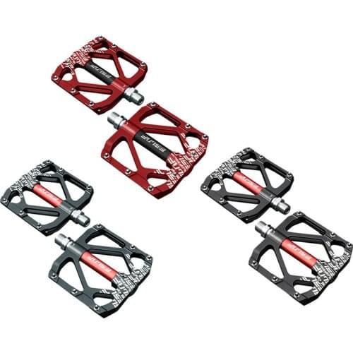 ESLNF Bike Pedal Ultra Light Aluminum Alloy 3-Bearing Bicycle Flat Pedal Road Bike Pedal Bike Parts