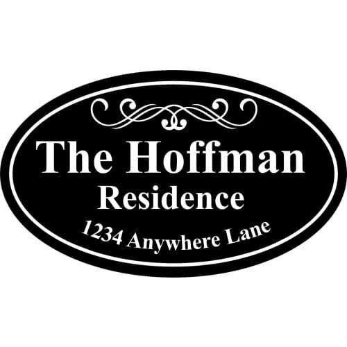 Personalized Customization Individual House Address Sign Plaque Family Name High Quality KK Vinyl Cover Waterproof PVC