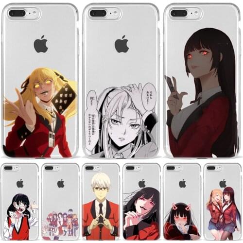 Japanese Anime Kakegurui Jabami Yumeko TPU Soft Silicone Phone case For iPhone XS 6 7 8 Plus SE 11 12 Mini Pro Max Fundas Coque