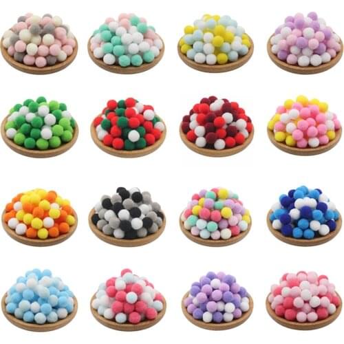 200pcs kindergarten children handmade DIY creative art production materials festive party supplies puzzle toys color plush ball