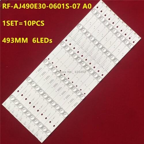 493mm10pcs LED Backlight strip 6 lamp For Sha rp 49'' TV RF-AJ490E30-0601S-07 A0 LC-49CUG8362KS LC-490UF8472ES LC490EQY (SH)(M1)