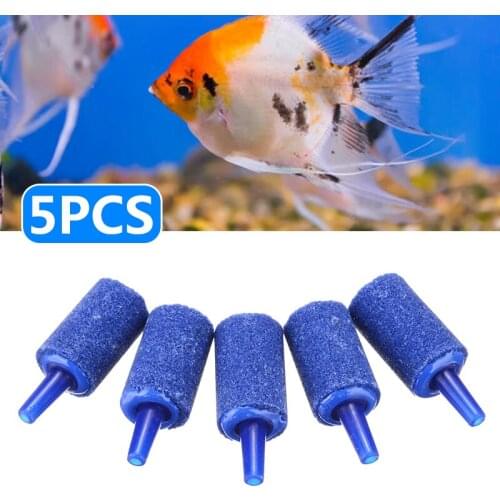 5pc Air Stones Aquarium Fish Tank Air Stones Mineral Bubble Release Aquarium Air Stone For Air Pump 25mm