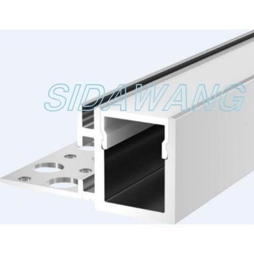 10set x 2000mm 80inch aluminium Led profile with single flange,recessed into 5/8" drywall floating ceiling led profile ALP084