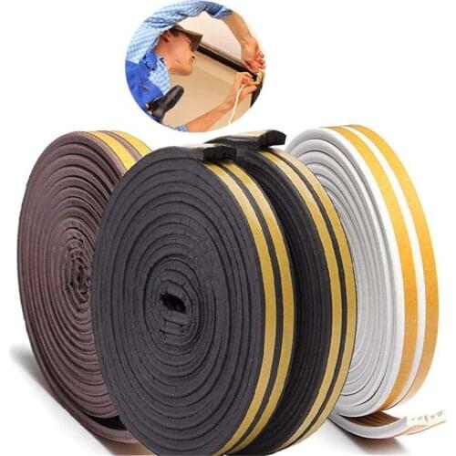 ANDES Soft 5M Self-adhesive window sealing strip car door noise insulation Rubber dusting sealing tape Window Accessories tools