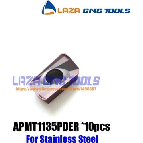 Free Shipping APMT1135PDER*10pcs Milling Carbide Inserts,Carbide Tips for BAP300R,Good at Steel and Stainless Steel processing