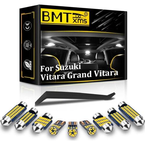 BMTxms Canbus Vehicle LED Interior Map Dome Trunk Light License Plate Lamp Kit For Suzuki Vitara Fit Grand Vitara 2 3 4 No Error