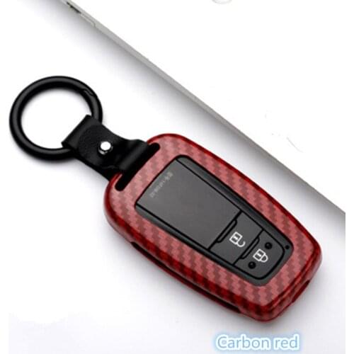 Zinc Alloy Key Chain Holder Case Cover For Toyota CHR C-HR Prado Camry 2018 Prius Corolla RAV4 Key case styling