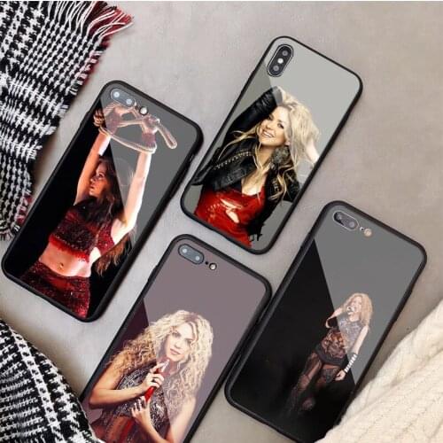 Shakira Tempered Glass Phone Case For iphone 12 11 Pro Max 5 6 7 8 PLUS X XS XR XSMax Shell