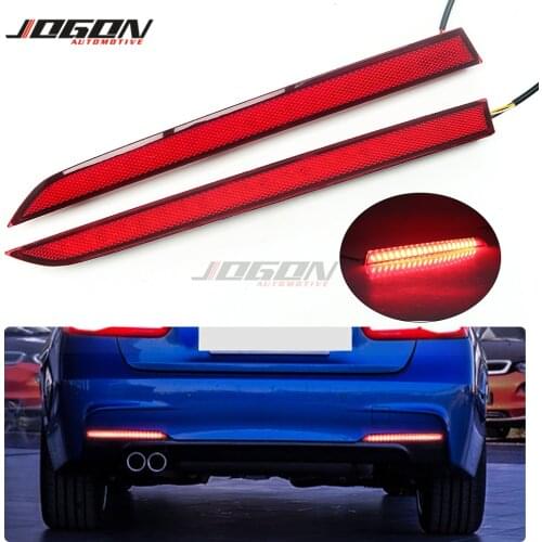 For BMW 3 Series F30 F31 M Sport 2012-2017 LED Dynamic Turn Signal Light Rear Bumper Reflector Tail Brake Fog Lamp