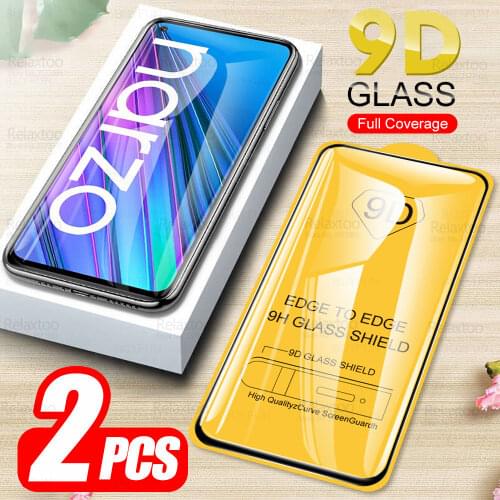 For Realme Narzo 30 5G Glass 2pcs 9D Full Glue Tempered Glass For Oppo Realmi Ralme Relme Narzo30 5G Armor Protective Cover Film