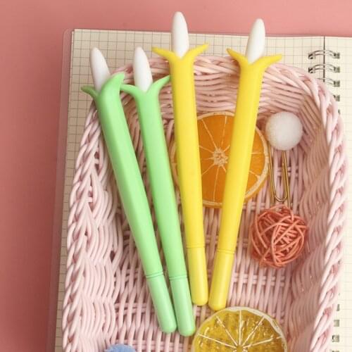 36 pcs/lot Creative Banana Gel Pen Cute 0.5mm black Ink Signature Pens Promotional Gift Office School Supplies