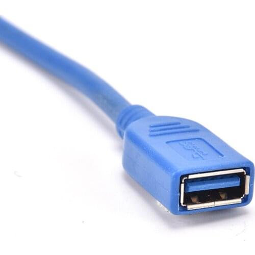 USB 3.0 Male to Female Extension Cable USB3.0 Data Sync Fast Speed Cord Connector for Phone Hard Disk for Laptop PC Printer 1.5m