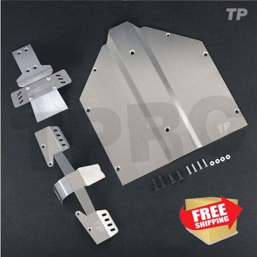 KM 1/6 challenger option parts RC Bumper Protective Plate &Axle Armor Protection &Chassis Armor Protection Sk